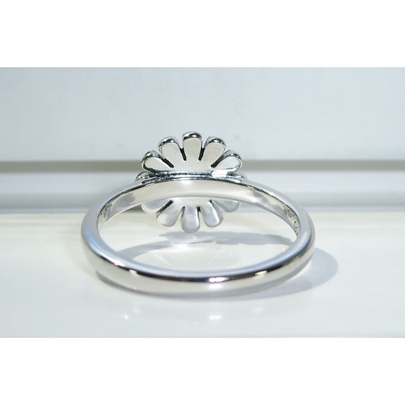 925 STERLING SILVER Dainty Little Sunflower Ring - Picture 10 of 16